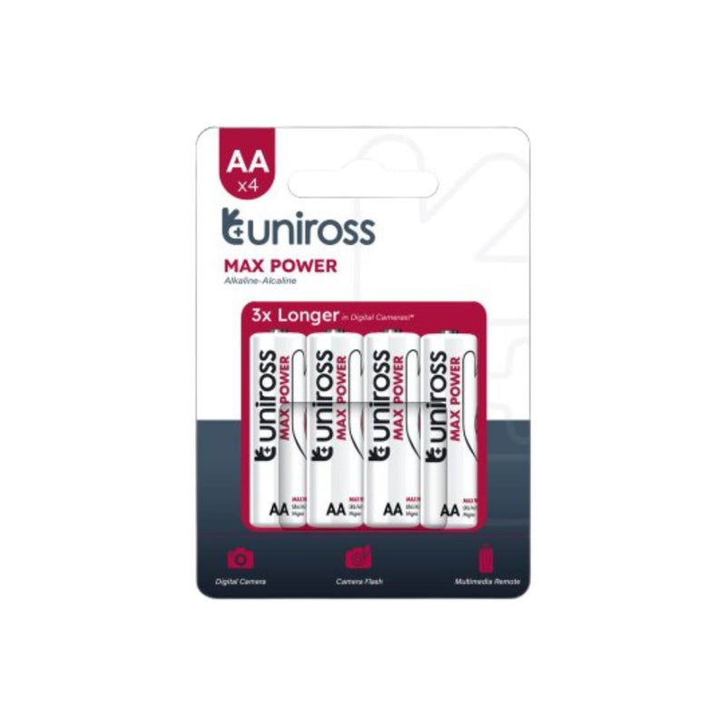 Uniross - Batterier AA - 4 stk.