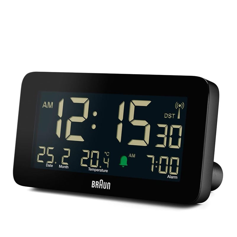 Braun - Digital BC10B-DCF vækkeur sort