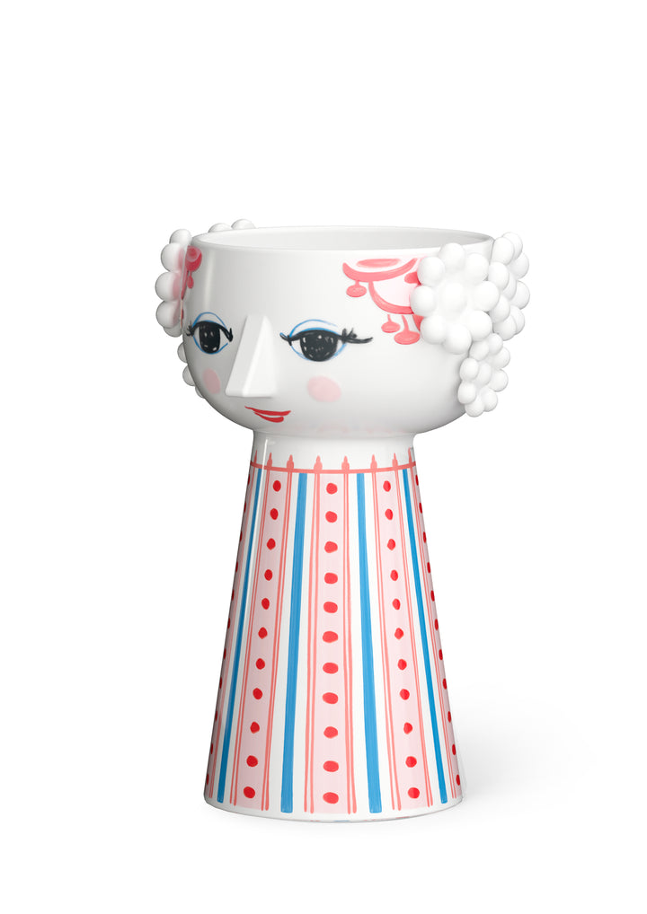 Bjørn Wiinblad - Eva Lysestage H14 cm støvet rød