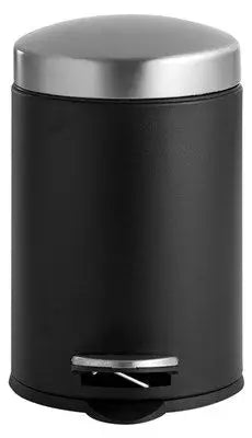 Day – Treteimer, 3 Liter, Soft-Close-Funktion – Schwarzer Edelstahl – 2. Wahl