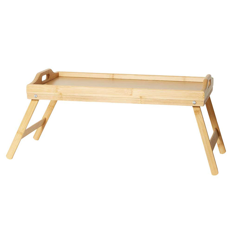 Faltbares Betttablett 50x30x21 cm aus Bambus