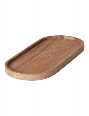 Schale mit ovalem Rand, 30 x 13 cm, Akazienholz, natur