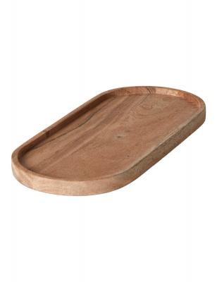 Fad med kant oval 30x13 cm akacie naturel