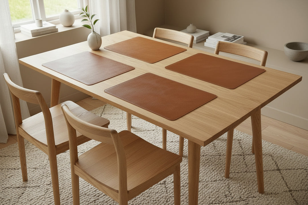 Bordstablett PU 30x45 cm cognac/natur