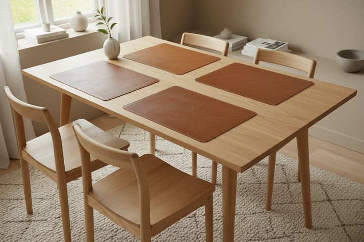 Bordstablett PU 30x45 cm cognac/natur