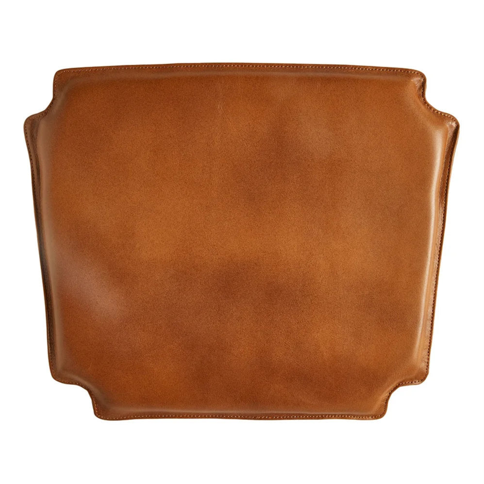 Sitzkissen für Y-Stuhl – Büffelleder – Cognac