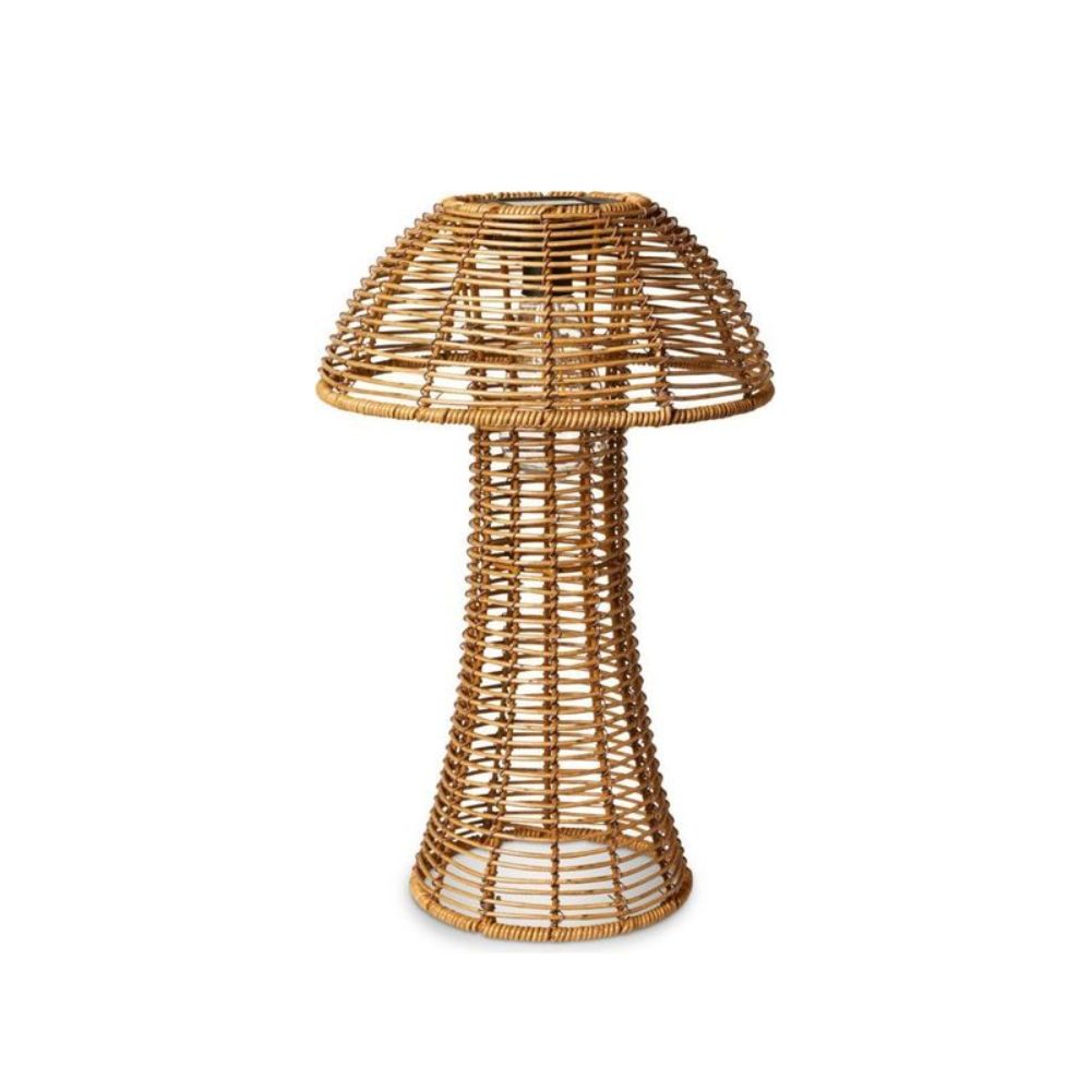 Solar lanterne mushroom stor - natur