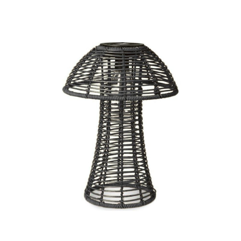 Solar lanterne mushroom lille - sort