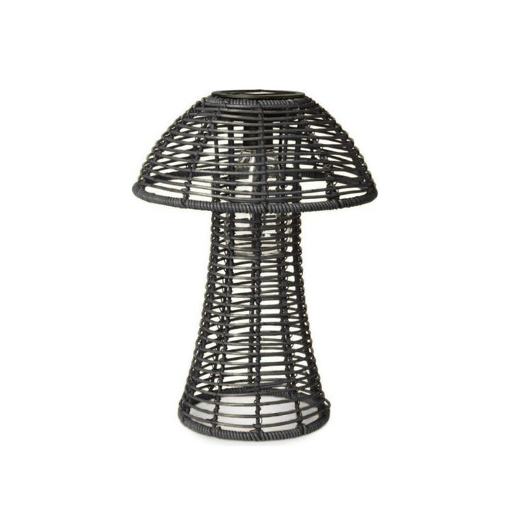 Solar lanterne mushroom lille - sort