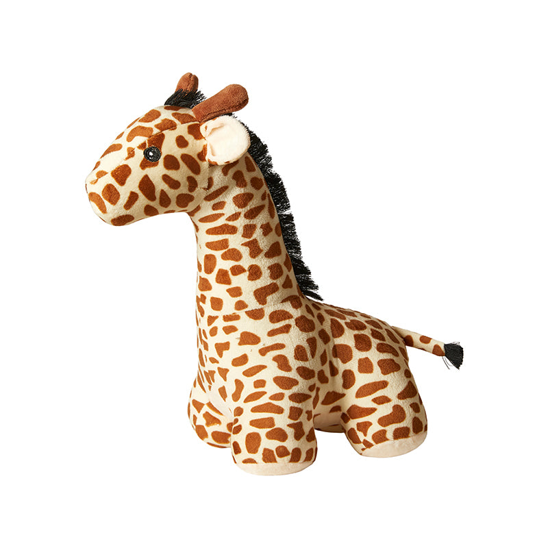 Dørstopper giraf H33 cm 1,5 kg. polyester brun