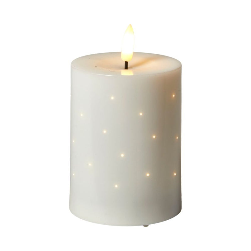 LED-Stumpenkerze mit Twinkle - klein