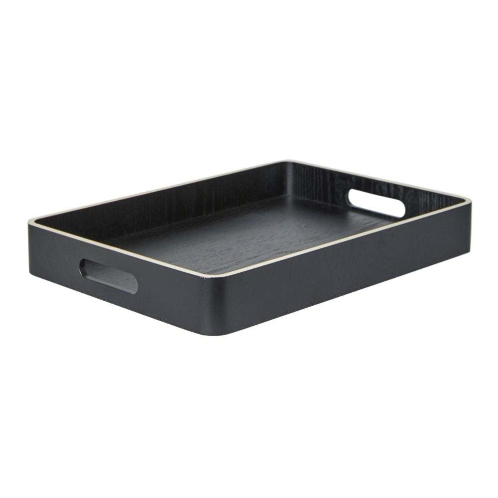 Bakke 37x26,5x5 cm træ sort