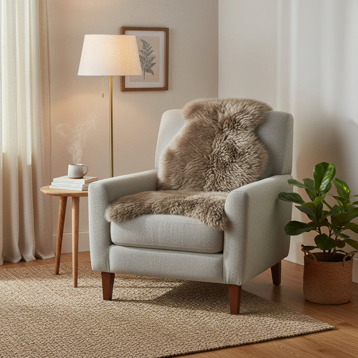 Lammskinn - 140x70cm - Taupe