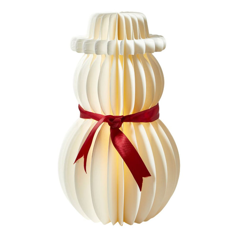 Julefigur med LED - snemand