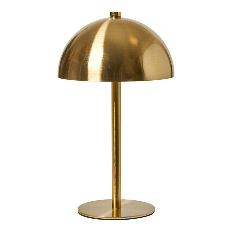Lampe mit LED und Touch – wiederaufladbar Ø12x20,5 cm gold