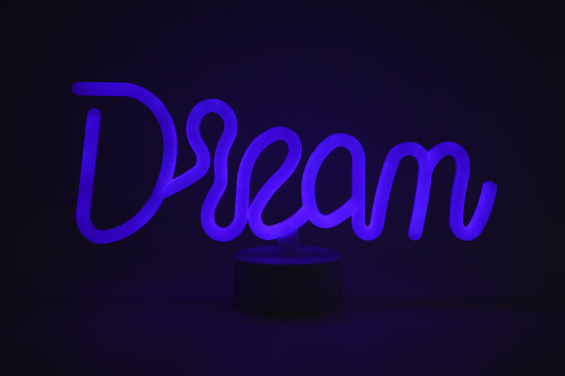 Neon-Traumschild, 31,5 x 8,5 x 16,5 cm, batteriebetrieben, inkl. 1 m USB-Kabel