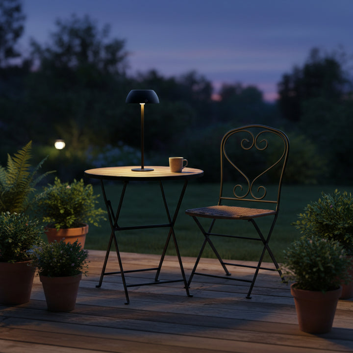 Conzept - Solar bordlampe i sort
