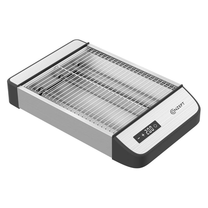 Conzept - Toaster Edelstahl 1000 W mit Digitaldisplay