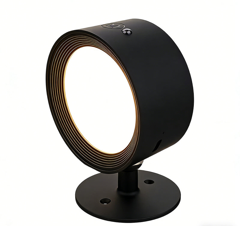 Magnetisk vägglampa i svart