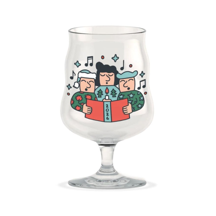 Holmegaard - Mikkeller Universalt ølglas 2026 40 cl klar m. deko