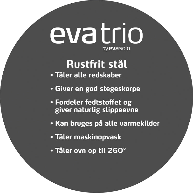 Eva Trio - Wok i rostfritt stål - 32 cm