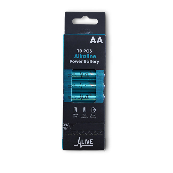 Alkaliskt batteri AA - 10 st