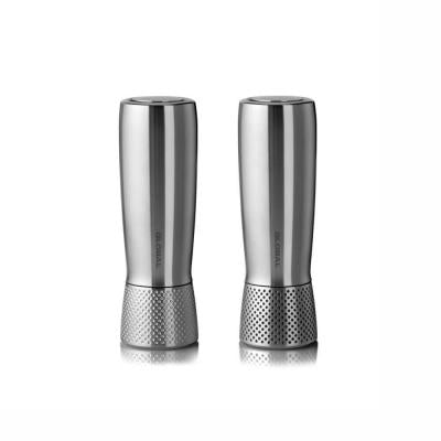 Global - Salt- och pepparkvarn H18,5 cm stål 