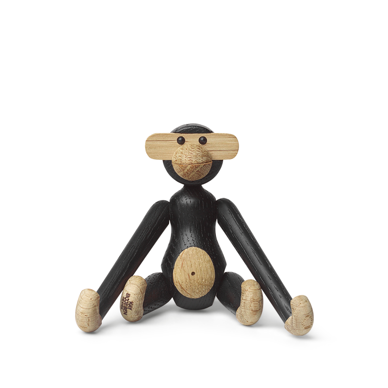 Kay Bojesen – Mini Monkey, dunkel gebeizte Eiche, 9,5 cm