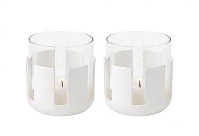 Stelton - Luna fyrfadsstage soft white