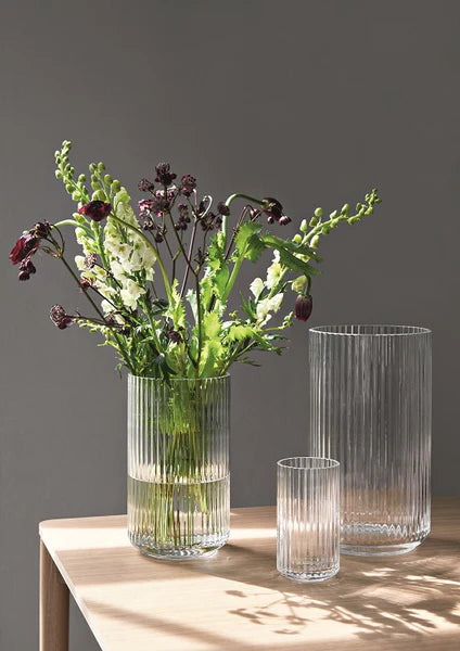 Lyngby - Vase 20 cm - klart glas