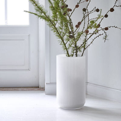 Lyngby - Vase 35 cm - Opal glas