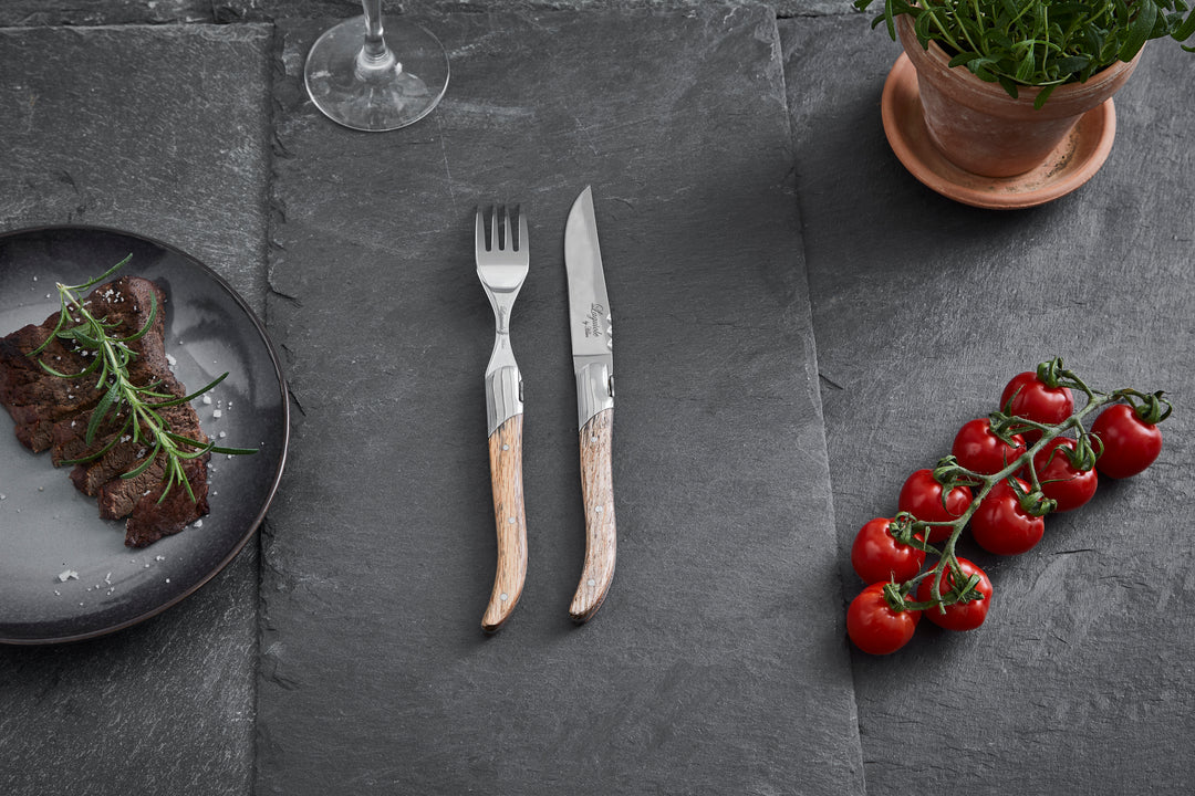 Laguiole by Haws steakknive 6 stk. egetræ