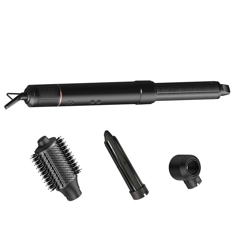 Hâws Beauty - Heißluft-Styler mit 4 Aufsätzen, 1500 W, grau 