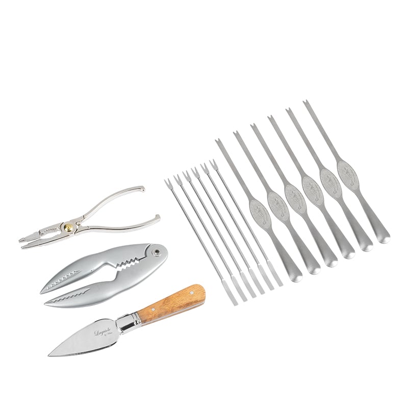 Laguiole By Hâws - skalddyrssæt 15 dele inkl. gaveæske i træ