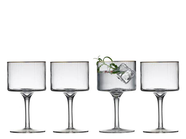 Lyngby Glas - Palermo Gold Gin & tonic-glas 32 cl - 4 stk