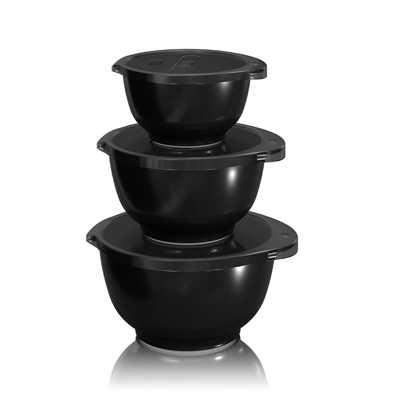 Rosti - Margrethe Mini skål set 0,25 + 0,5 + 0,75 L Black edition