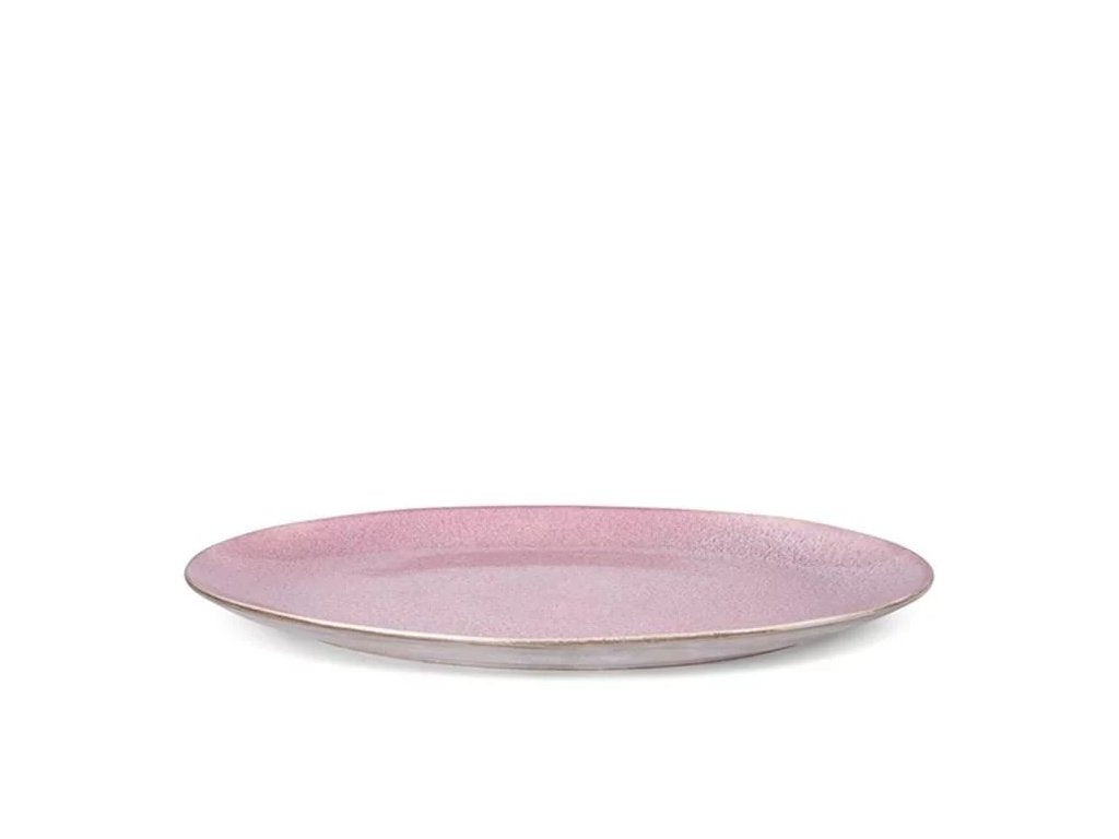 Bitz - Fad oval 45x34cm Grå/Light pink