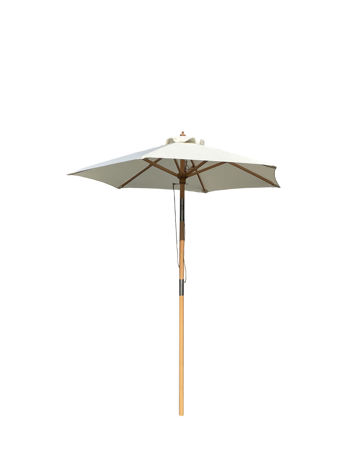 Hoffmann - Venedig parasoll Ø1,8 m 2 delad natur NR. 17