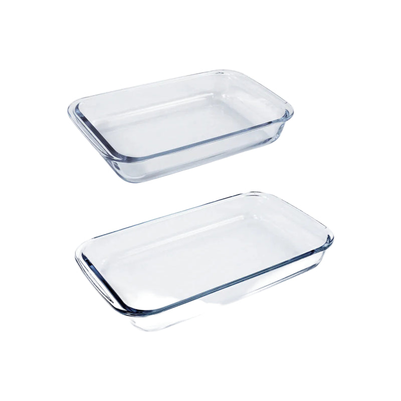 Aida - Aroma ofenfestes Glas-Set, 2-teilig, 25,8 x 15,2 + 34,5 x 20,5