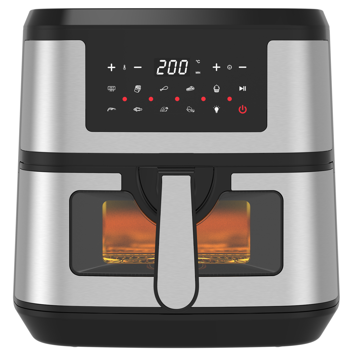 Conzept - Air fryer 7,5 Liter digital med vindue - 1800 Watt