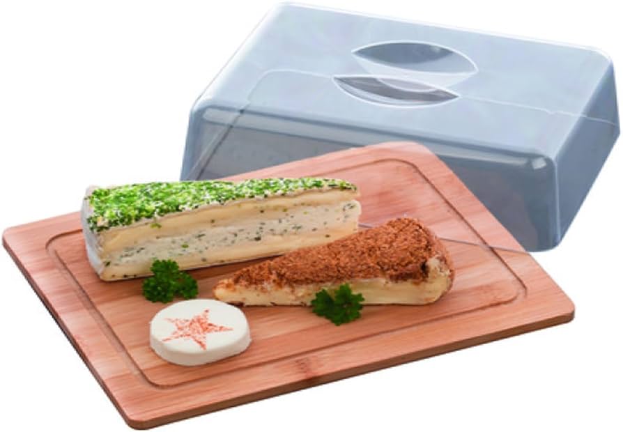 Osteboks 25x19x8cm bambus/plast