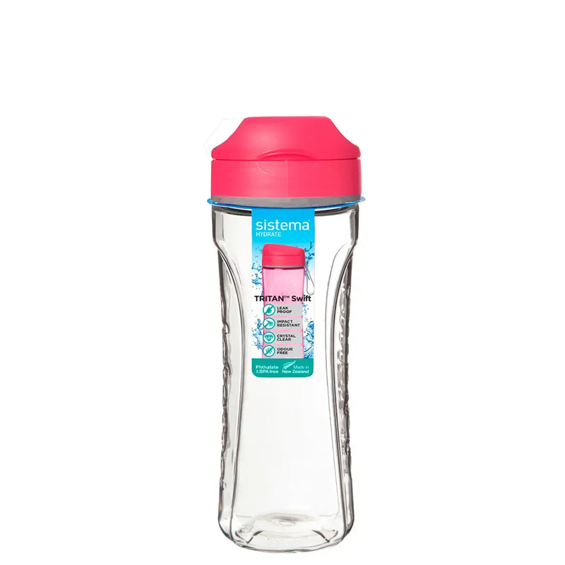 Sistema - Tritan Swift-flaska 600ml - Rosa