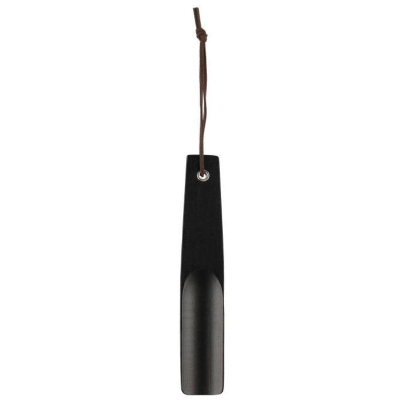 Skohorn i træ - sort - 22 cm