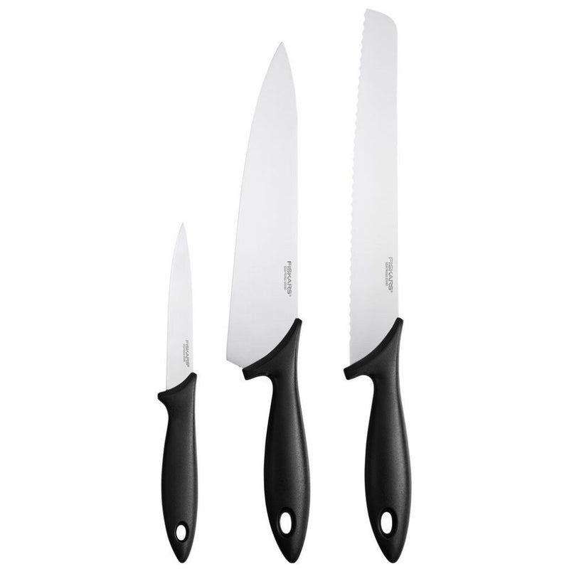 Fiskars Essential knivsæt 3 dele