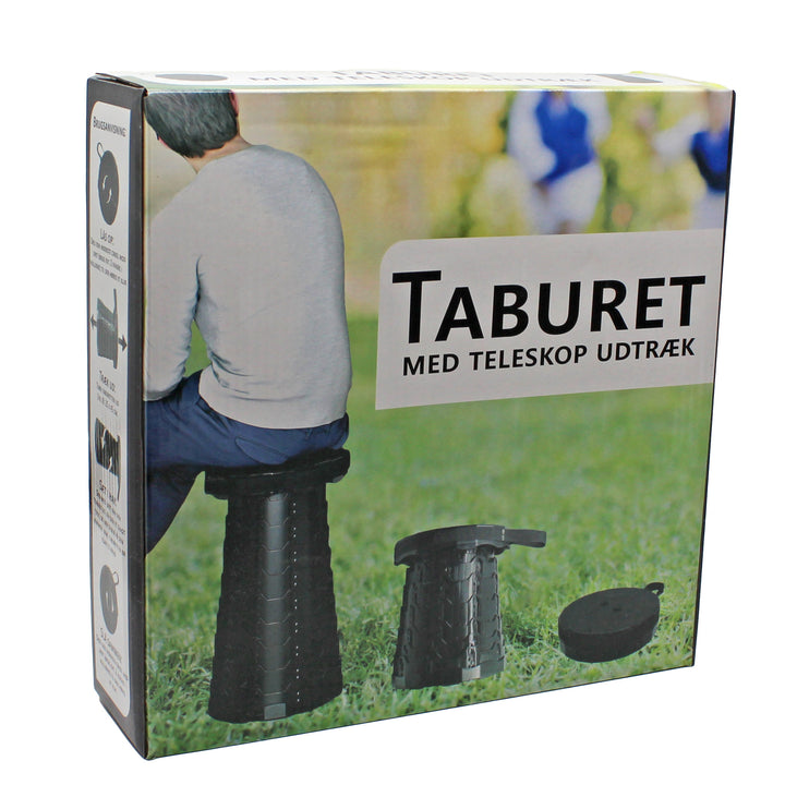 Taburet med teleskop-udtræk