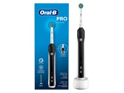 Oral B - El-Tandbørste Pro Clean Black - Crossaction