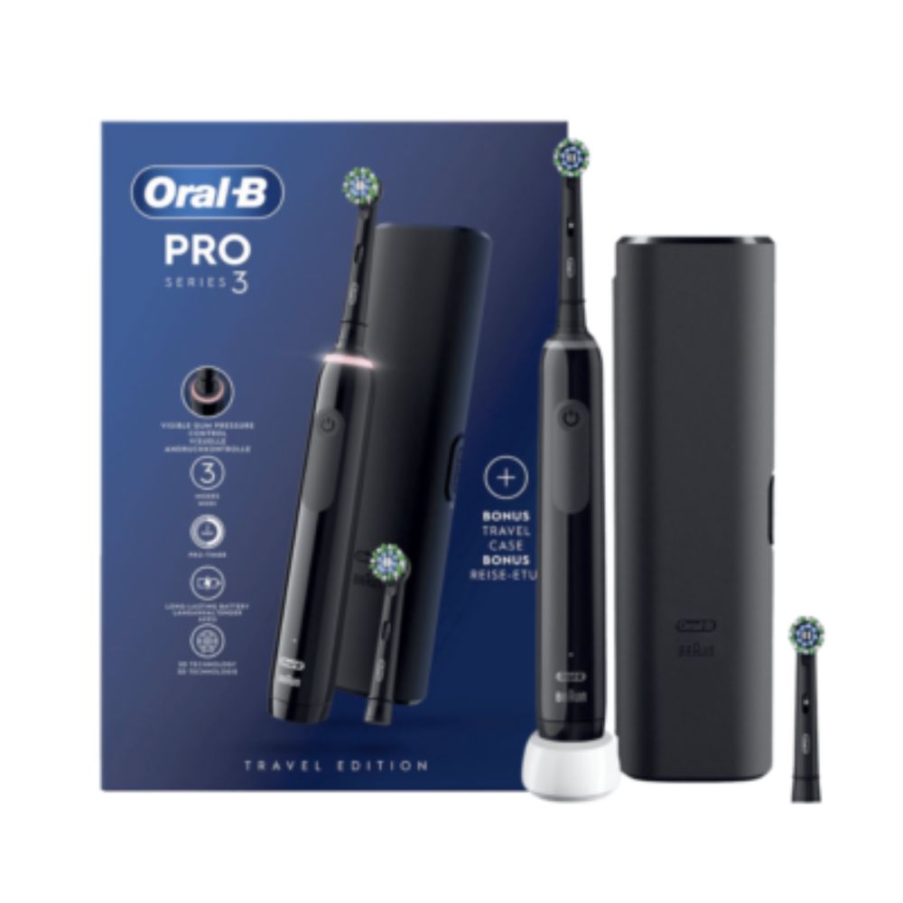 Oral B tandbørste Pro 3500 Black Edition og rejseetui