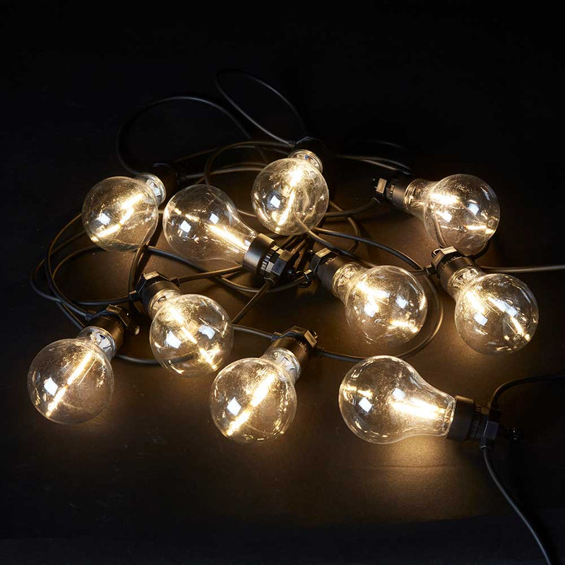 Party-Lichterkette Extra – 10 LED-Lampen, IP44-Adapter inklusive