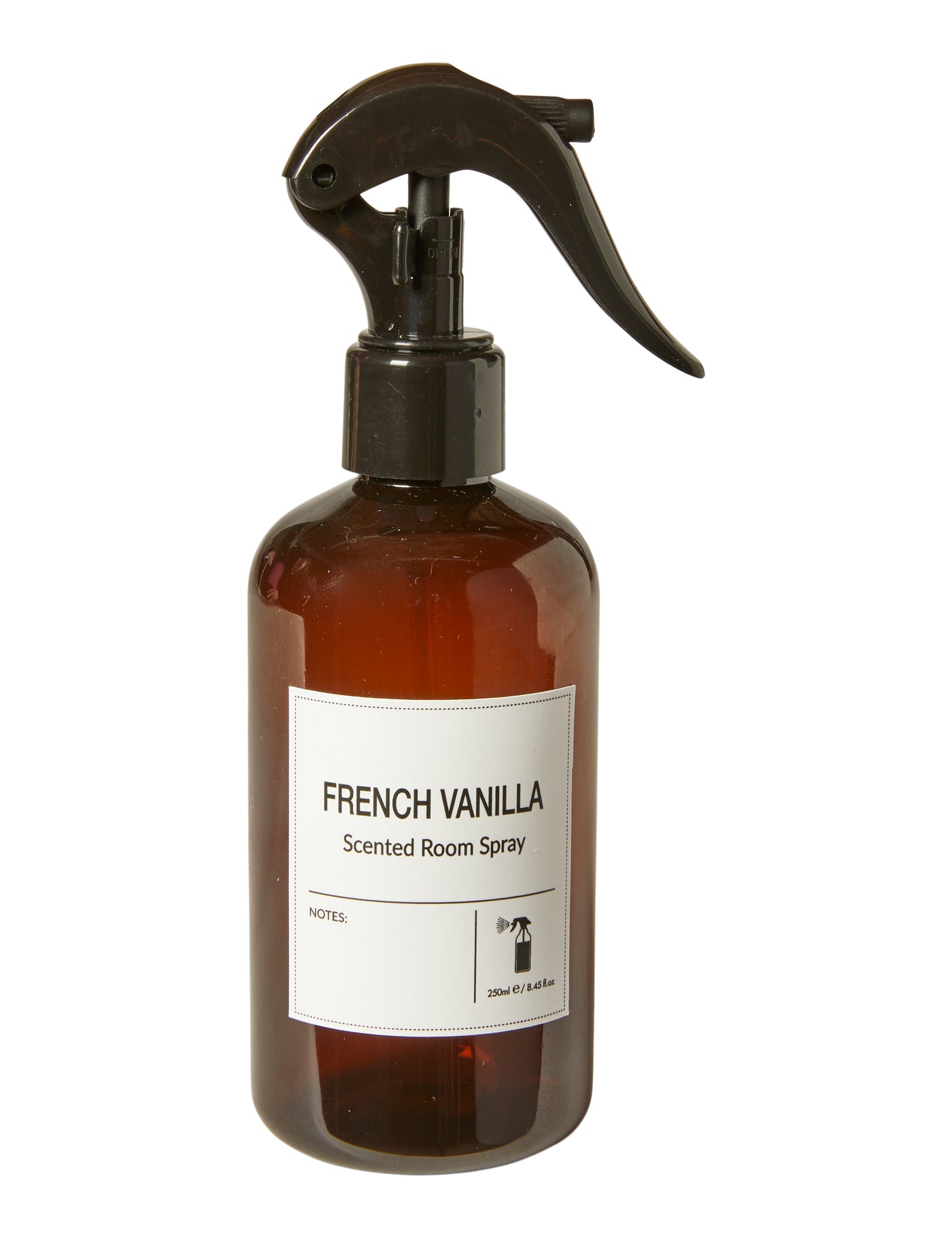 Rumsspray 5% 250ml. Fransk vanilj plast brun