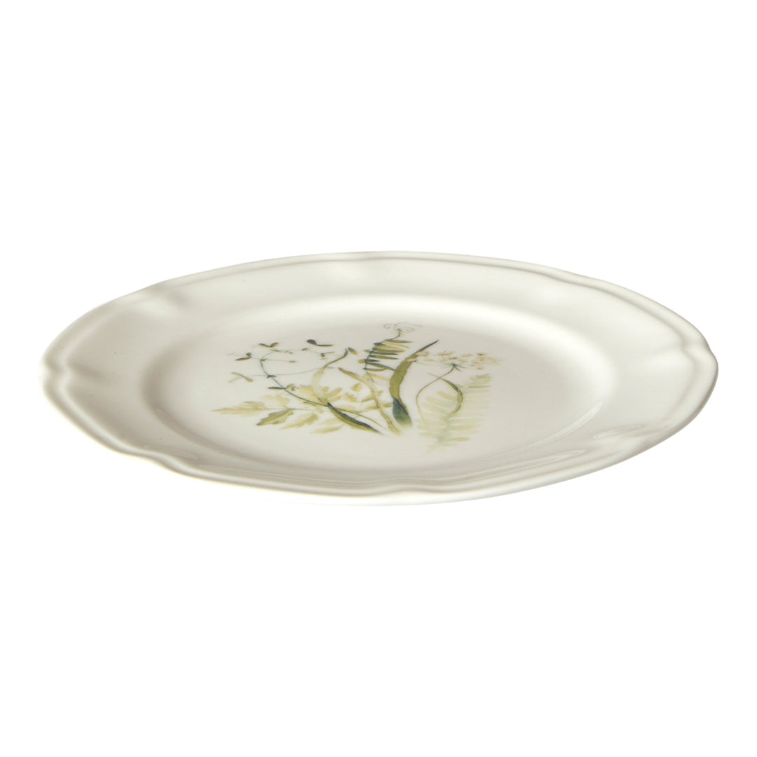 Tallerken Flora Ø20 cm benporcelæn grøn